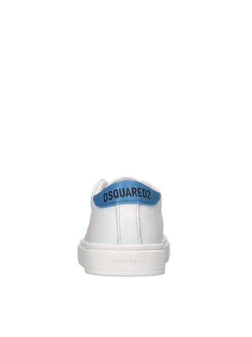 Sneakers in pelle DSQUARED2 | 80290 GINEVRA/TRESORBIANCO-AZZURRO